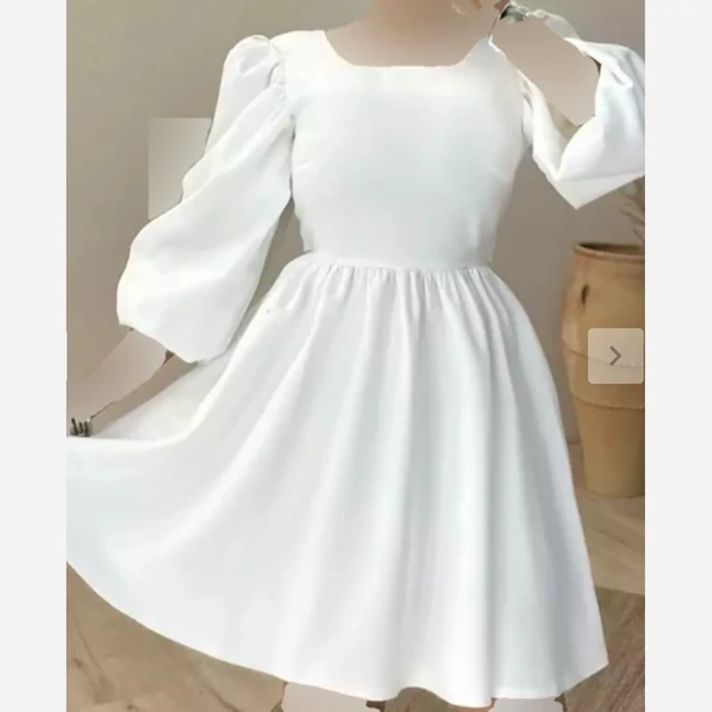 لباس مجلسی دخترانه عروسکی در رنگ بندی مزون دوزی شده