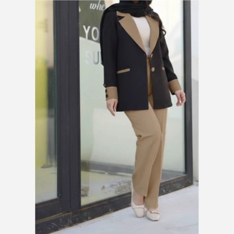 کت شلوار زنانه مزون دوزی شده دررنگبندی مختلف