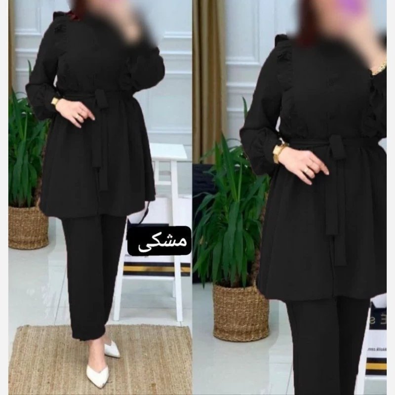 مانتوشلواردخترانه زنانه مزون دوزی شده
