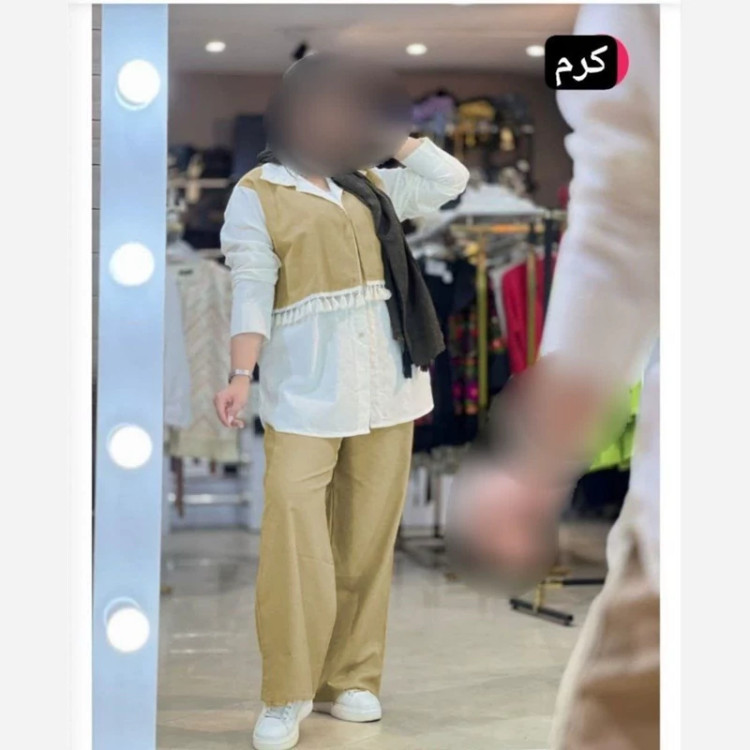 شومیز شلواردخترانه جنس تترون ولینن