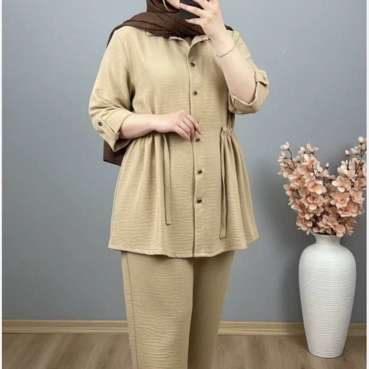 شومیزشلوارزنانه دخترانه کولر دار