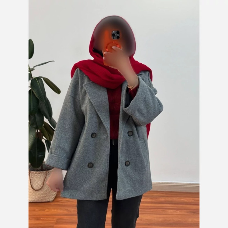 کت زمستانه زنانه همراه با پارچه فوتر