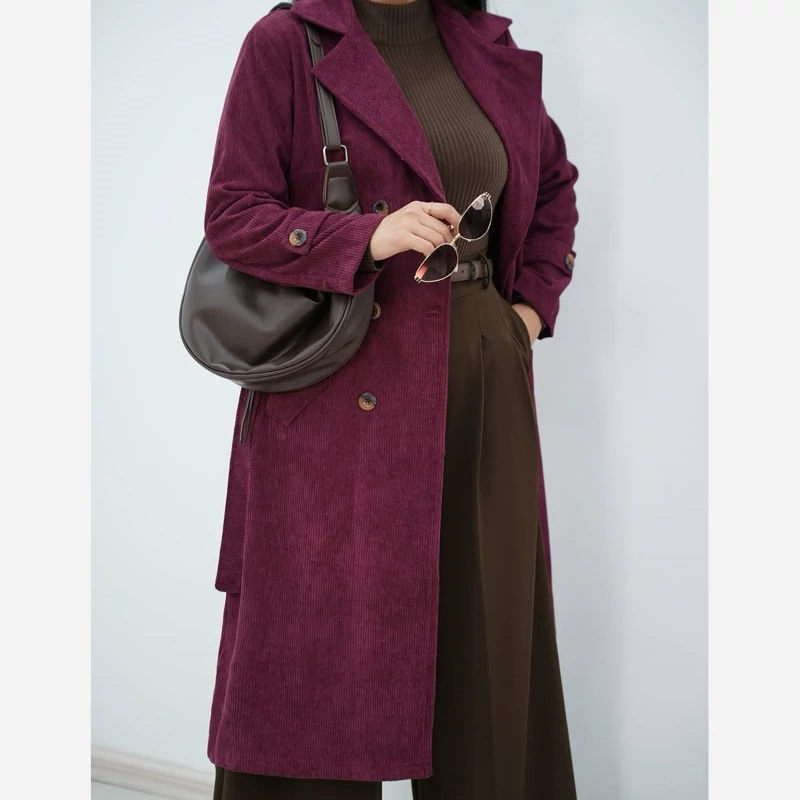 کت بلندزنانه جنس مخمل کبریتی