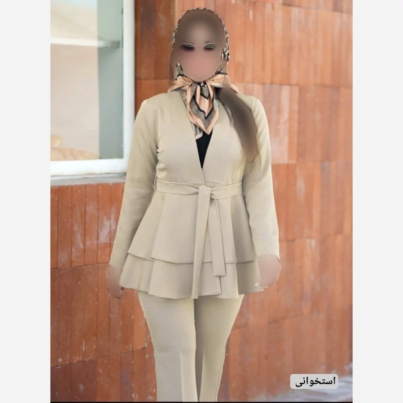 کت شلوارزنانه عروسکی تک دوزی