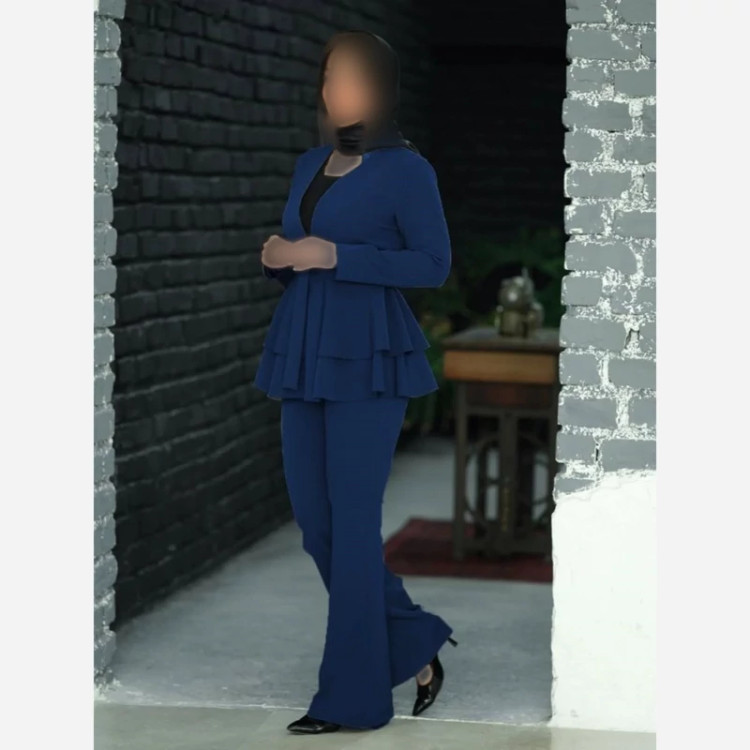 کت شلوارزنانه عروسکی تک دوزی