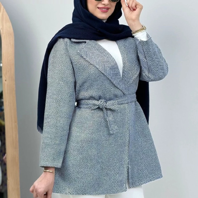 کت دخترانه وزنانه با پارچه پاییزی