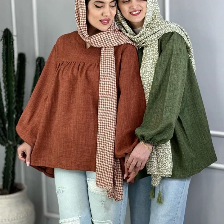 شومیز پلیسه باکیفیت دوخت عالی