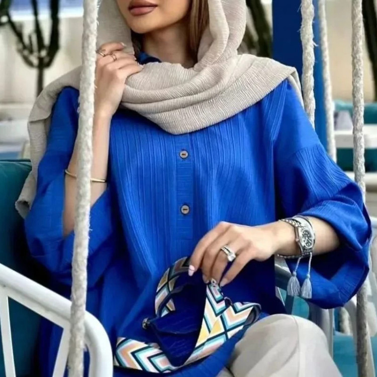 شومیزدکمه دارزنانه فوق العاده زیبا دررنگ بندی