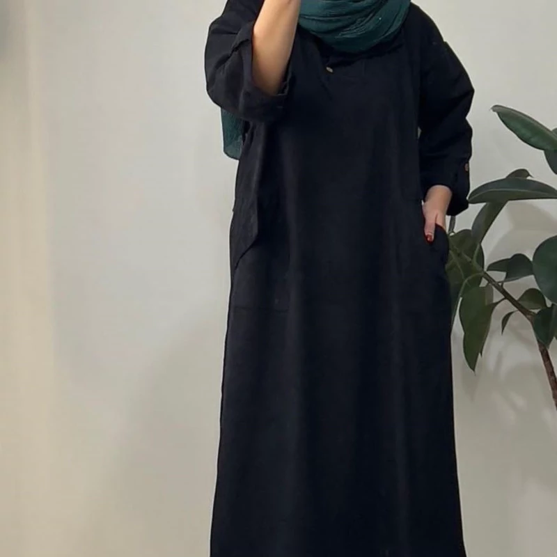 مانتو بلند پاییزی مزون دوزی شده
