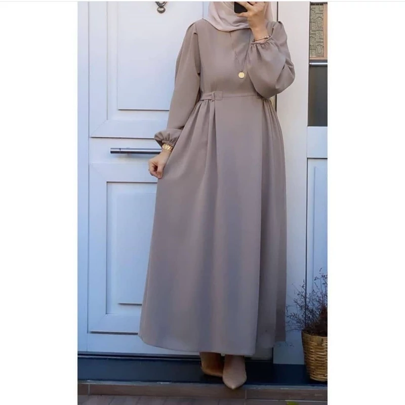 پیراهن بهاره بلند کلاسیک  بسیار خاص و شیک پارچه لنین