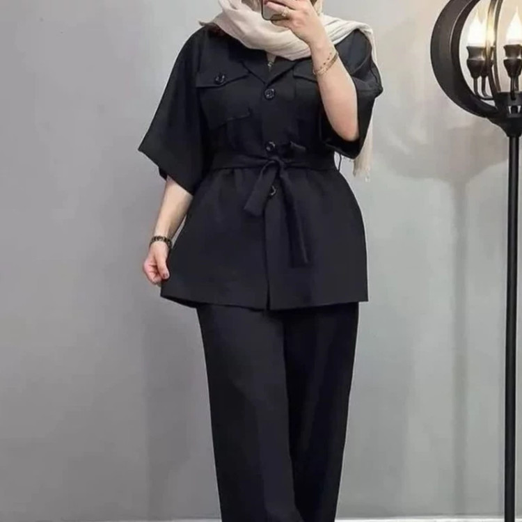 شومیز شلوار شیک با پارچه داکرون به صورت تک دوزی و سفارشی بهترین پارچه موجود دربازار
